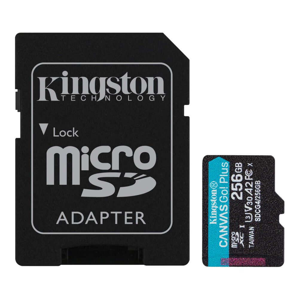 Tarjeta Microsd Kingston Canvas Go! Plus 256gb Adaptador Sd image number 1.0