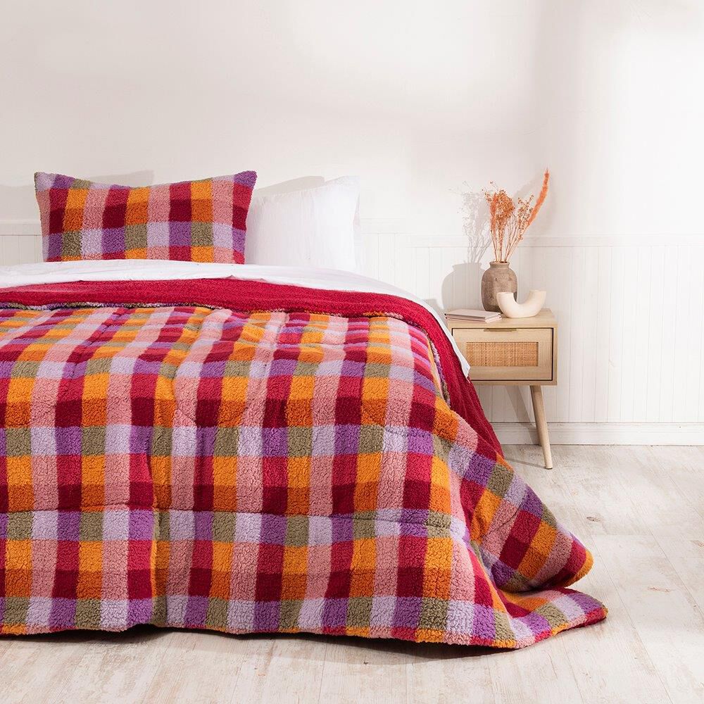 Plumon Sherpa/sherpa Estampado 1.5 Plazas Vicky image number 0.0