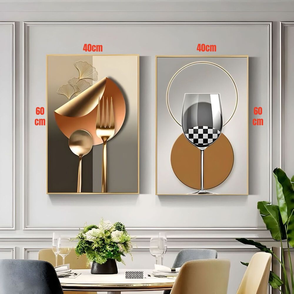 Set De 2 Cuadros Decorativos Marcos Aluminio By Lubabycas image number 1.0