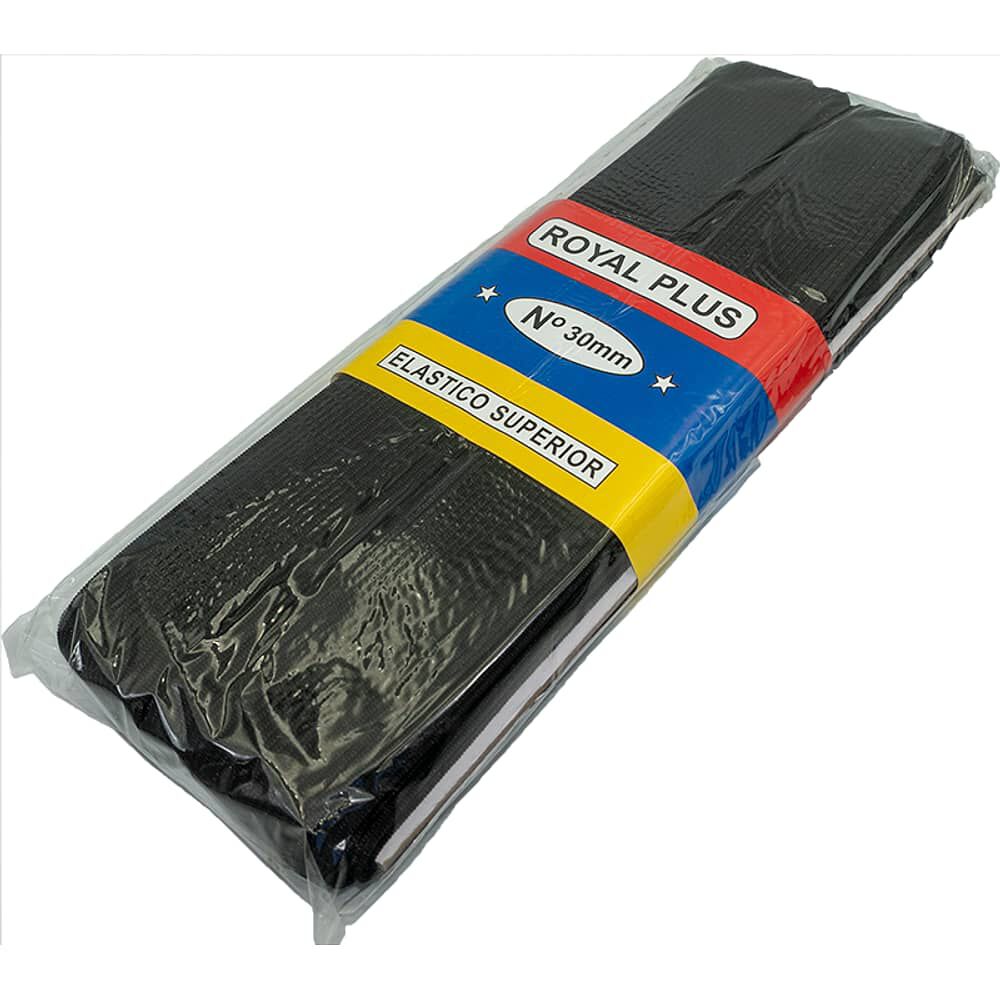 El&aacute;stico Negro 30mm De Ancho, Pieza De 10 Mts image number 0.0