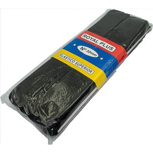 El&aacute;stico Negro 30mm De Ancho, Pieza De 10 Mts