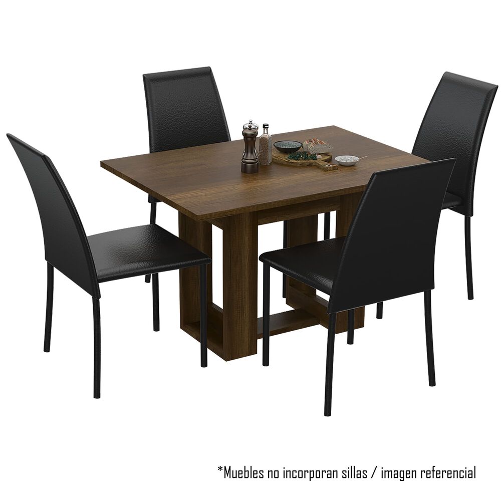 Mesa De Comedor Fm-003o Café Oscuro image number 1.0