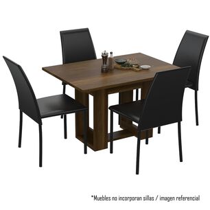 Mesa De Comedor Fm-003o Caf&eacute; Oscuro
