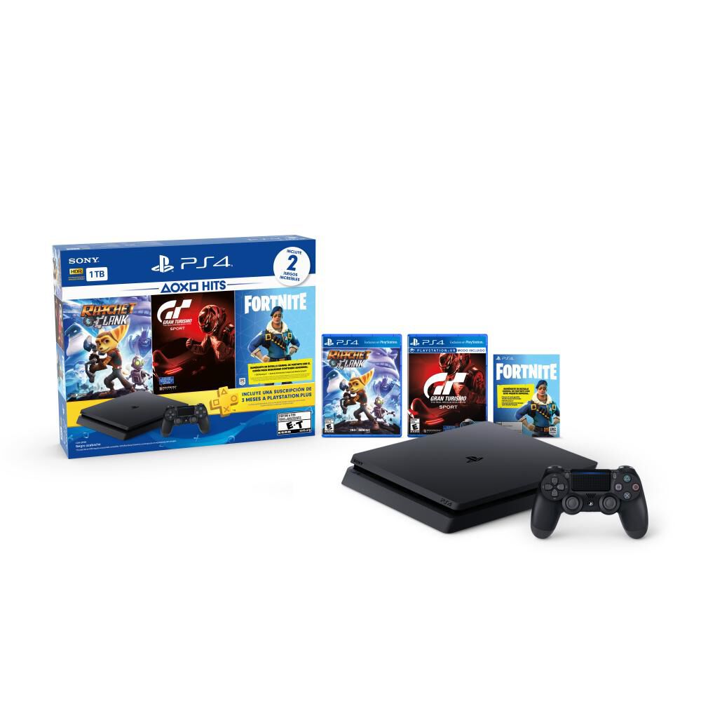 Consola Ps4 1 TB Hits Family / 2 Juegos / Control / 3 Meses Ps Plus image number 0.0