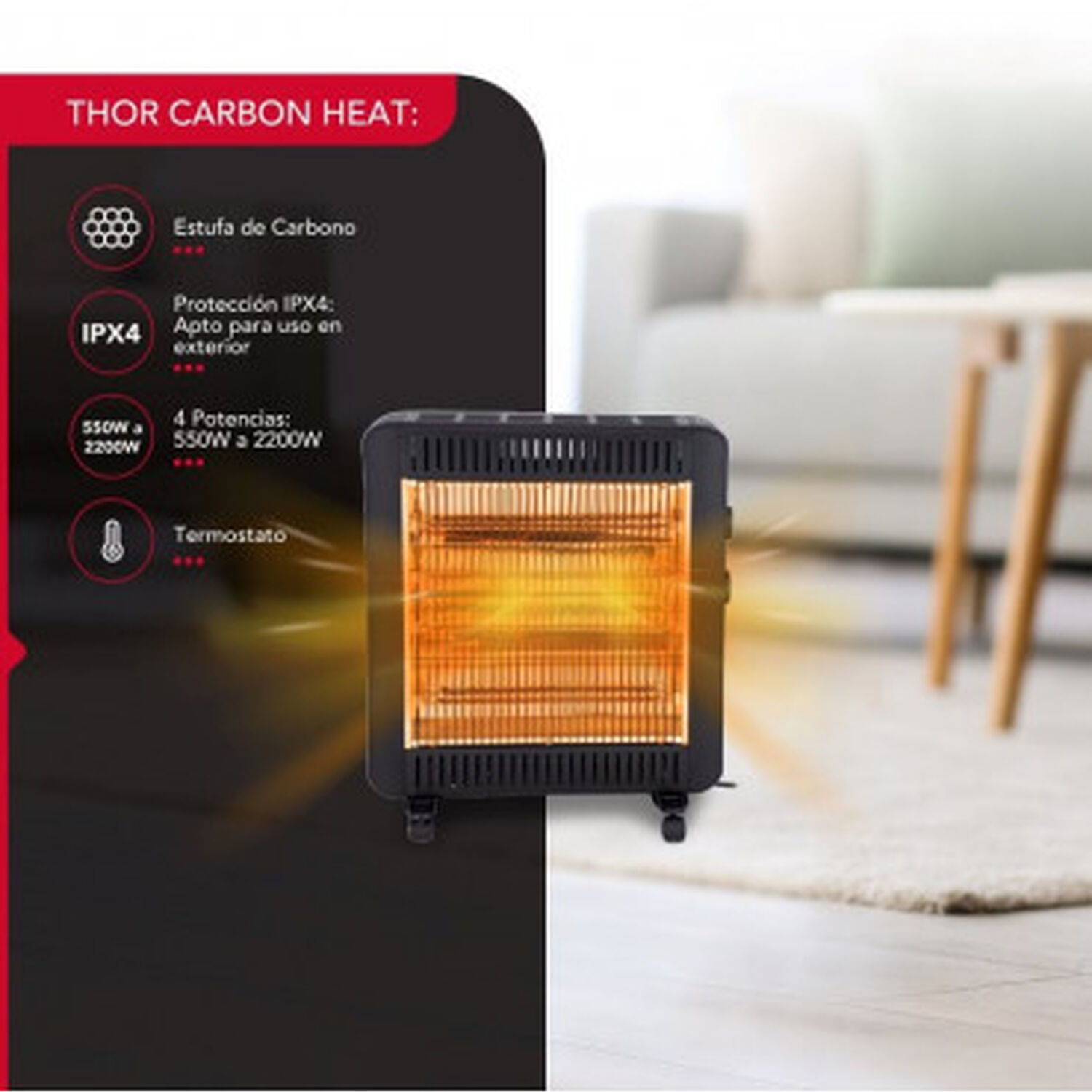 Estufa Electrica Thor Carbon Heat image number 1.0