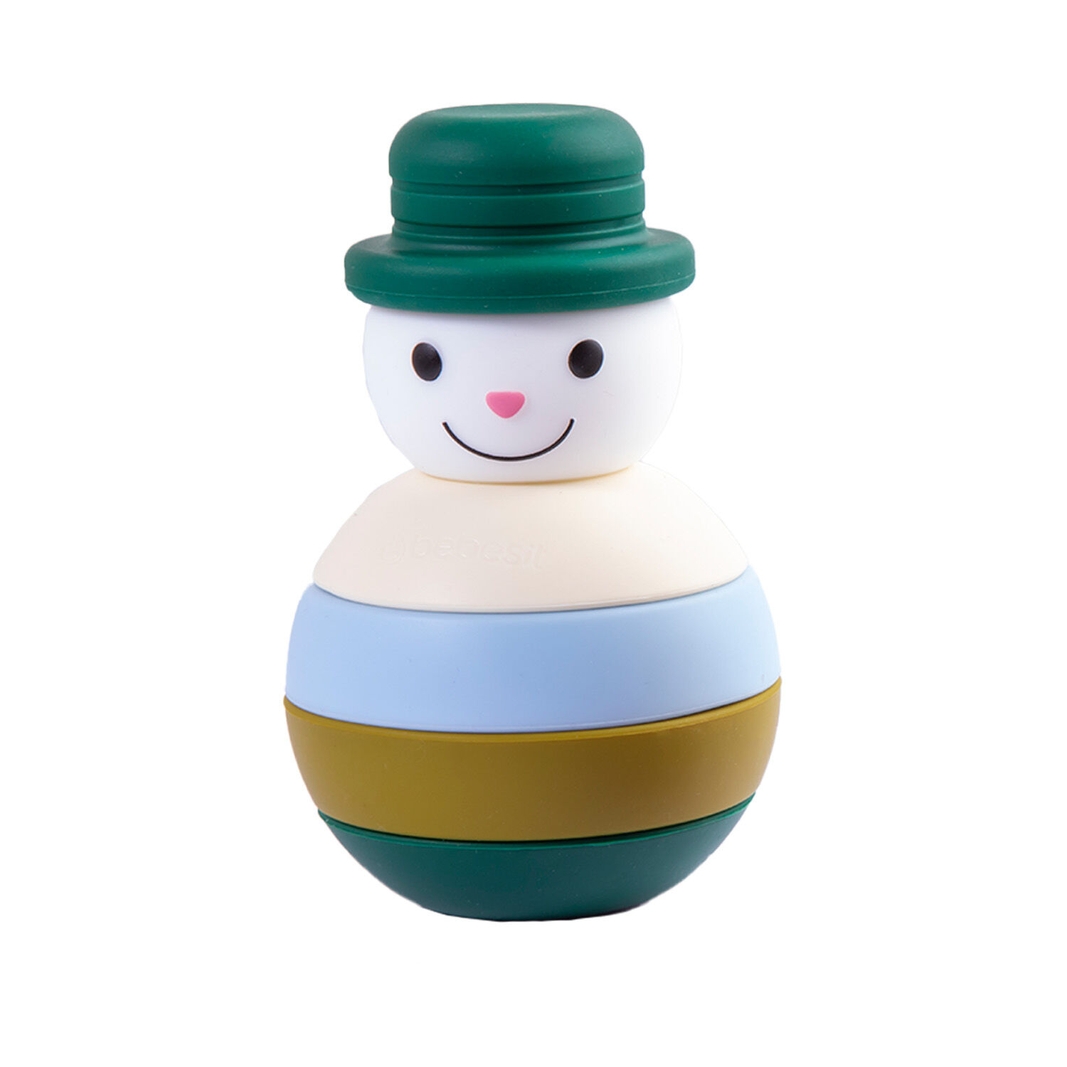 Juguete Mu&ntilde;eco Nieve Montessori Silicona Verde image number 0.0