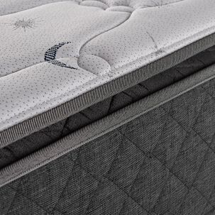 Cama Europea Celta Astral / 2 Plazas / Base Dividida + Respaldo + Almohadas