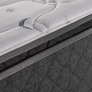 Cama Europea Celta Astral / 2 Plazas / Base Dividida + Respaldo + Almohadas