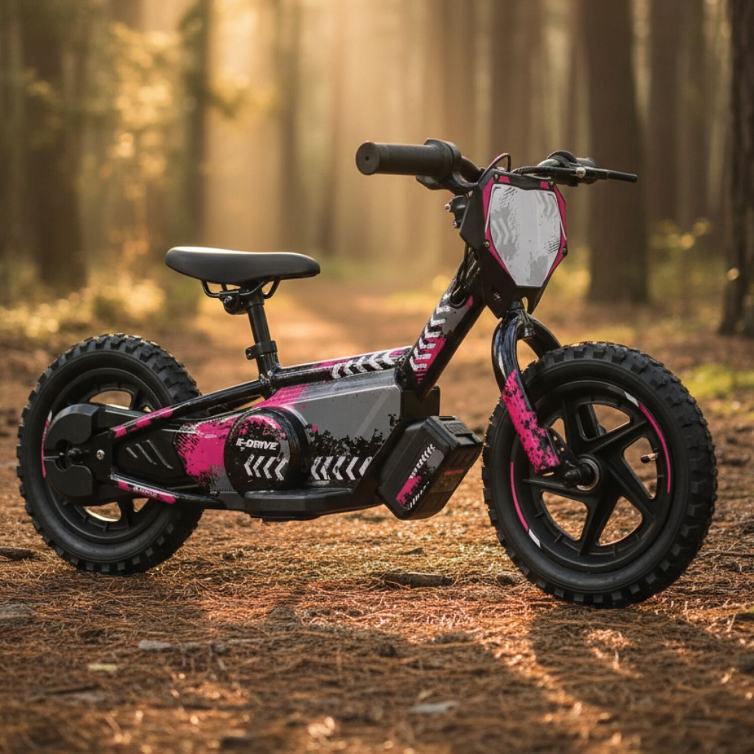 Bicicleta Moto El&eacute;ctrica E-bike Beride Aro 12 Rosada image number 1.0