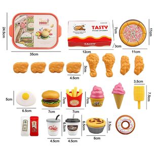 Set Alimentos De Juguete Para Ni&ntilde;os Juego De Cocina