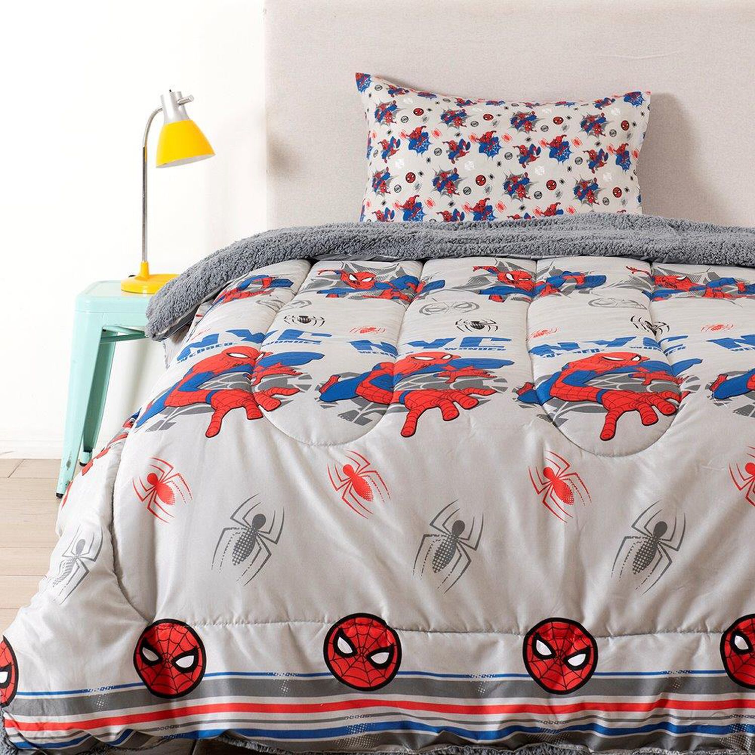 Plumon Sherpa Single Spiderman image number 0.0