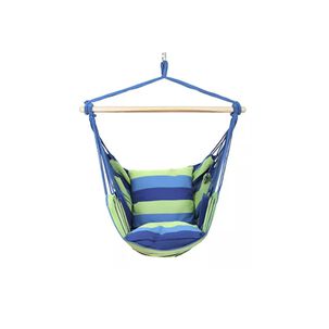 Silla Hamaca Colgante Con Cuerda + 2 Cojines Columpio Jard&iacute;n