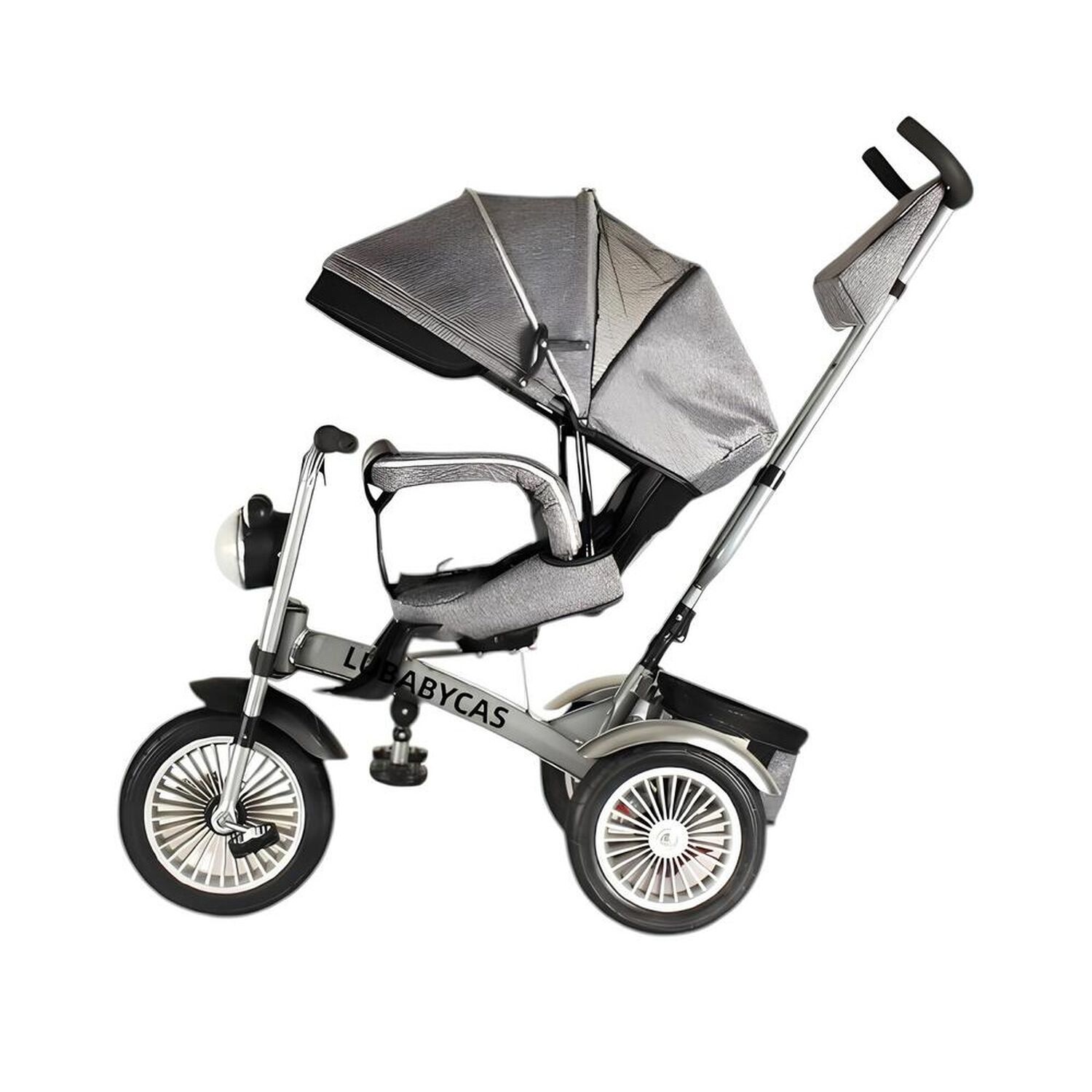 Triciclo Multifuncional 360&deg; Con Luces Lubabycas Gris image number 8.0