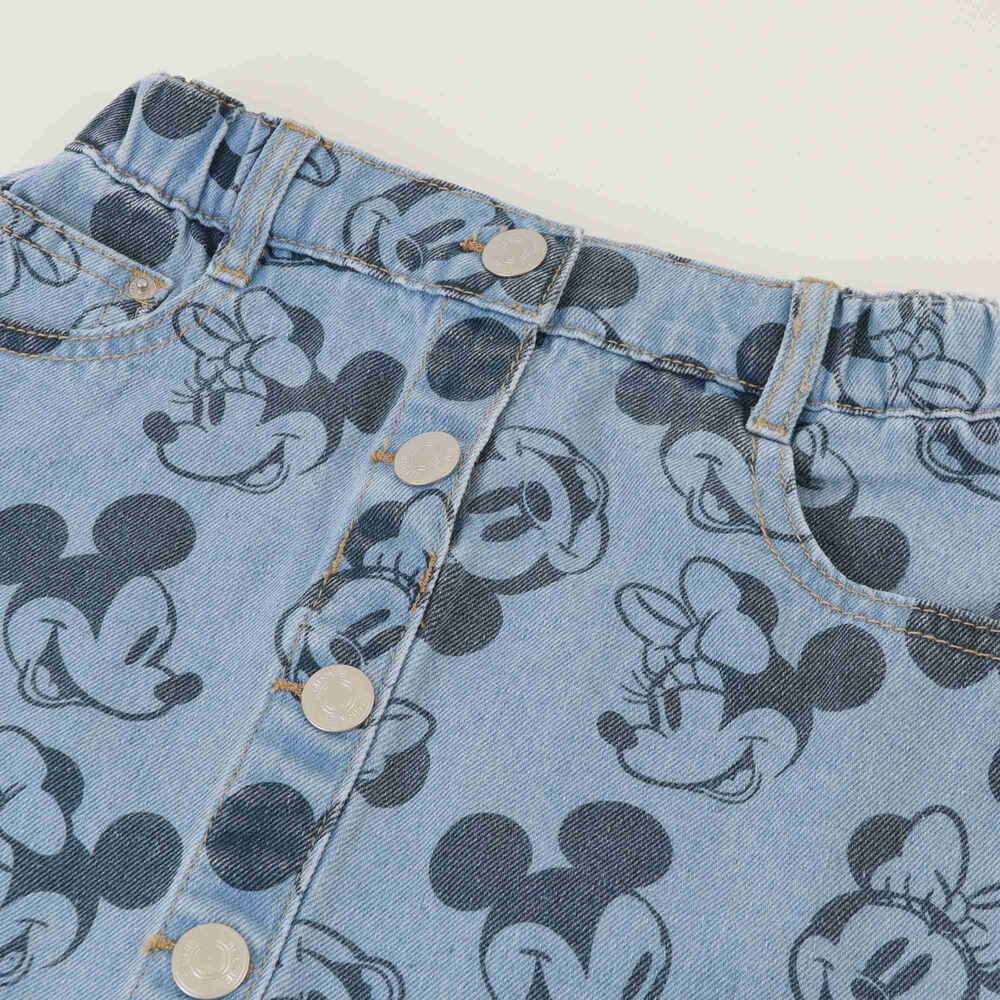 Short Ni&ntilde;a Azul Mezclilla Minnie Disney image number 1.0