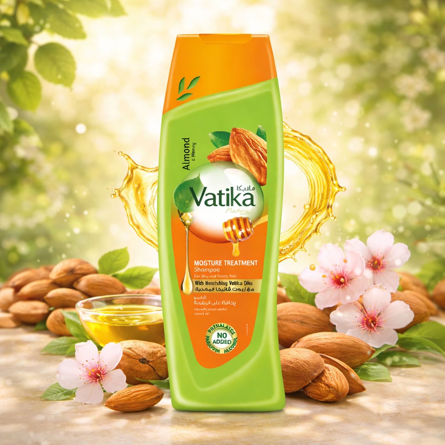 Shampoo Vatika Almendra Dulce 200 Ml image number 1.0