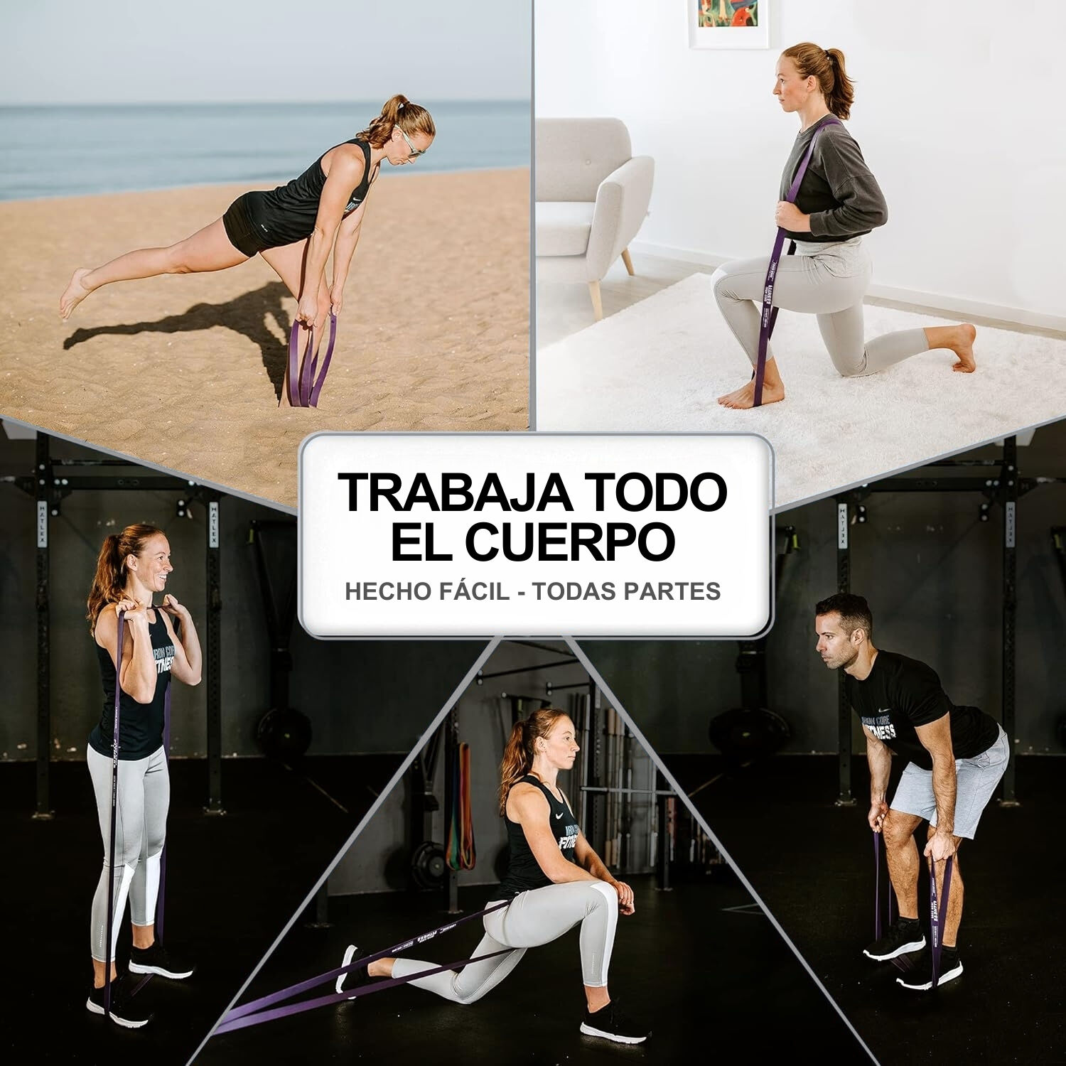 Powerband Banda De Resistencia Crossfit Gym Calistenia 36kg image number 7.0
