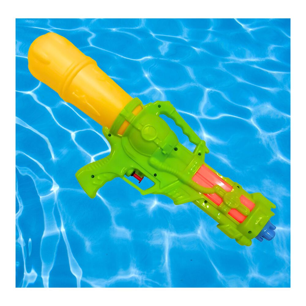 Pistola De Agua 44 Cm Juguetes De Verano Verde Amarillo image number 2.0