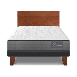 Cama Europea Cic Anatomic / 1.5 Plazas / Base Normal + Respaldo