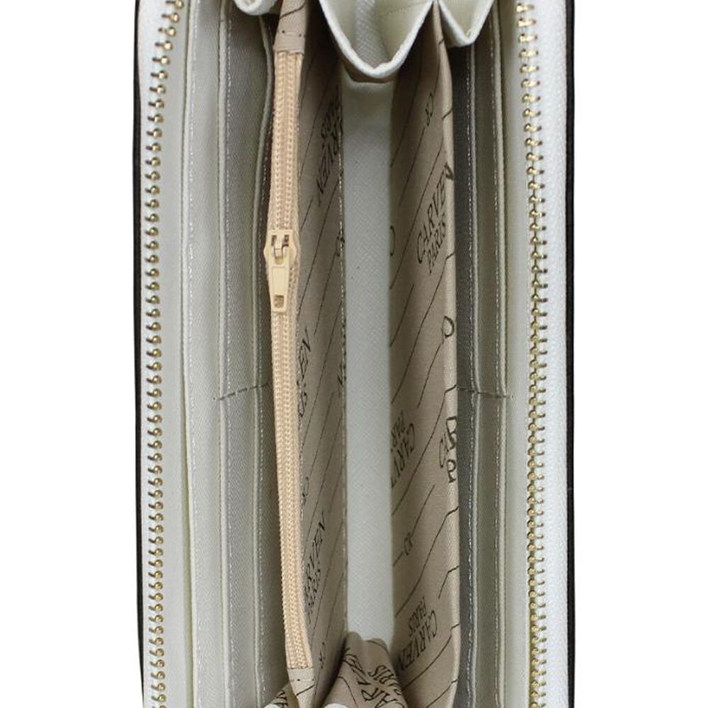 Billetera Mujer Greta Blanca Y Negra Carven Paris image number 2.0