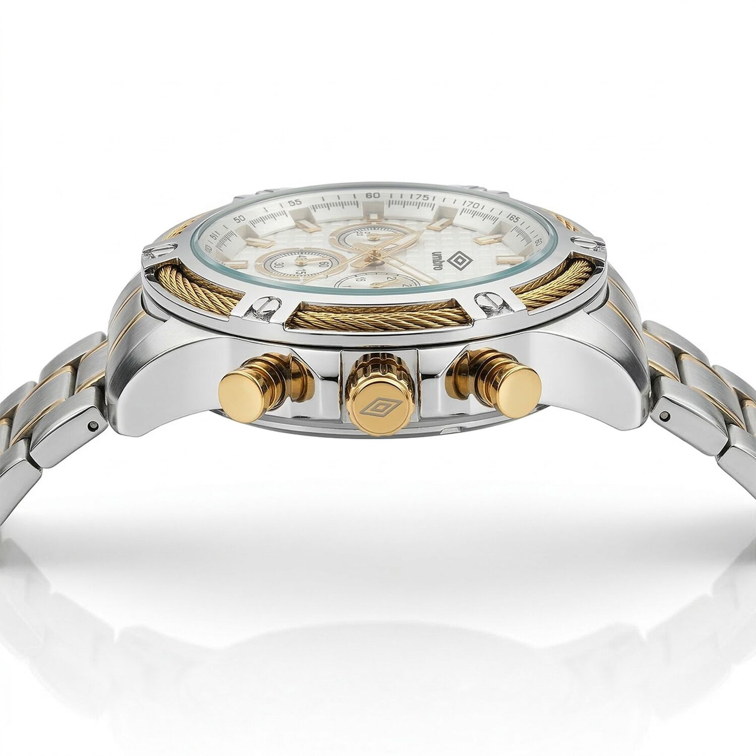 Reloj An&aacute;logo Hombre Umbro Plus Plateado/dorado Umbp-1500-128 image number 4.0