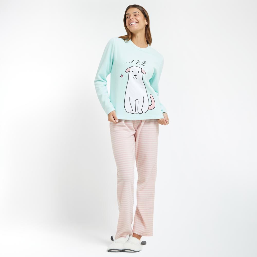 Polera De Pijama Polar Manga Larga Mujer Freedom image number 1.0