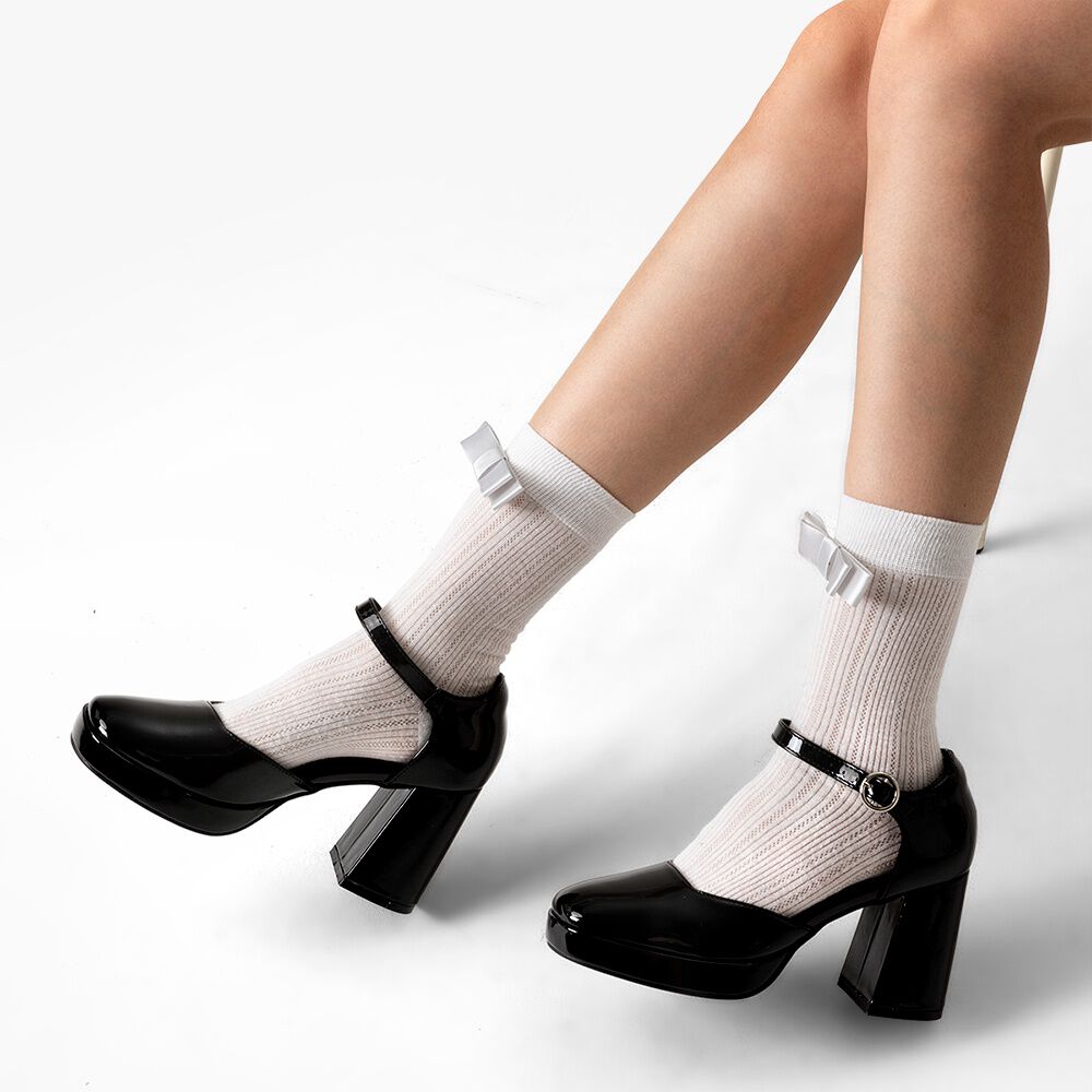 Zapato Mary Jane Tacones Elegante Charol Mujer Weide Yl85 image number 2.0