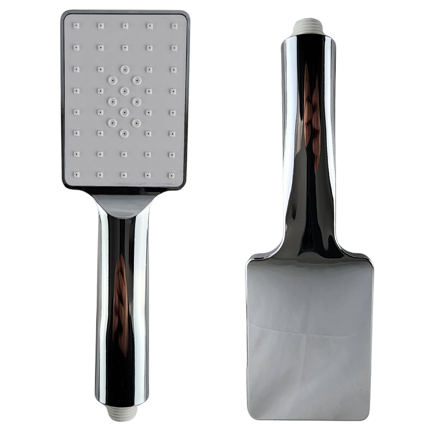 Set Ducha Tel&eacute;fono Rectangular Base Manguera 150cm Para Ba&ntilde;o image number 1.0