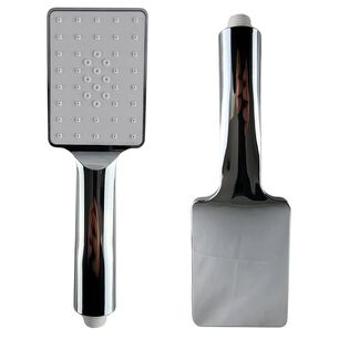 Set Ducha Tel&eacute;fono Rectangular Base Manguera 150cm Para Ba&ntilde;o