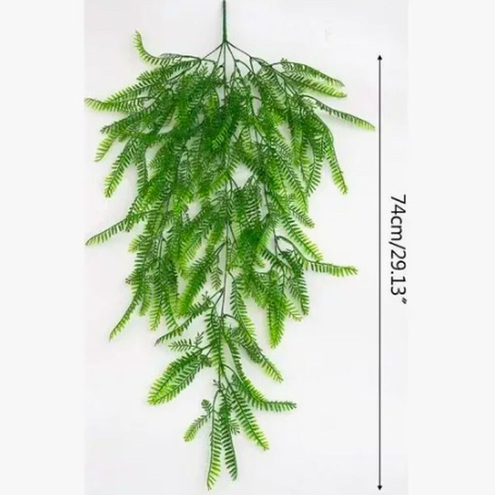 Helecho Fino Colgante Flor Artificial Vara Frondosa image number 4.0