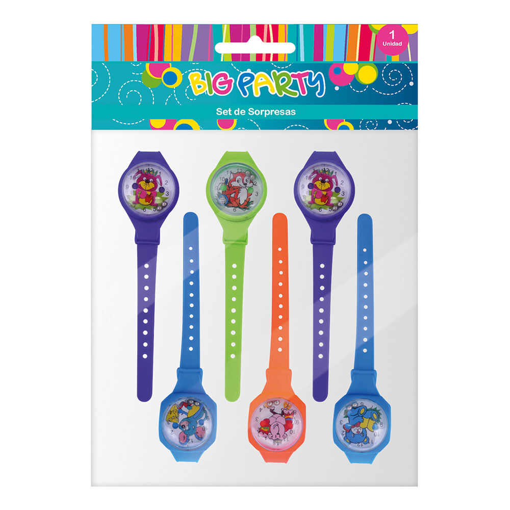 Set Sorpresa 6 Relojes En Bolsa Con Header image number 0.0