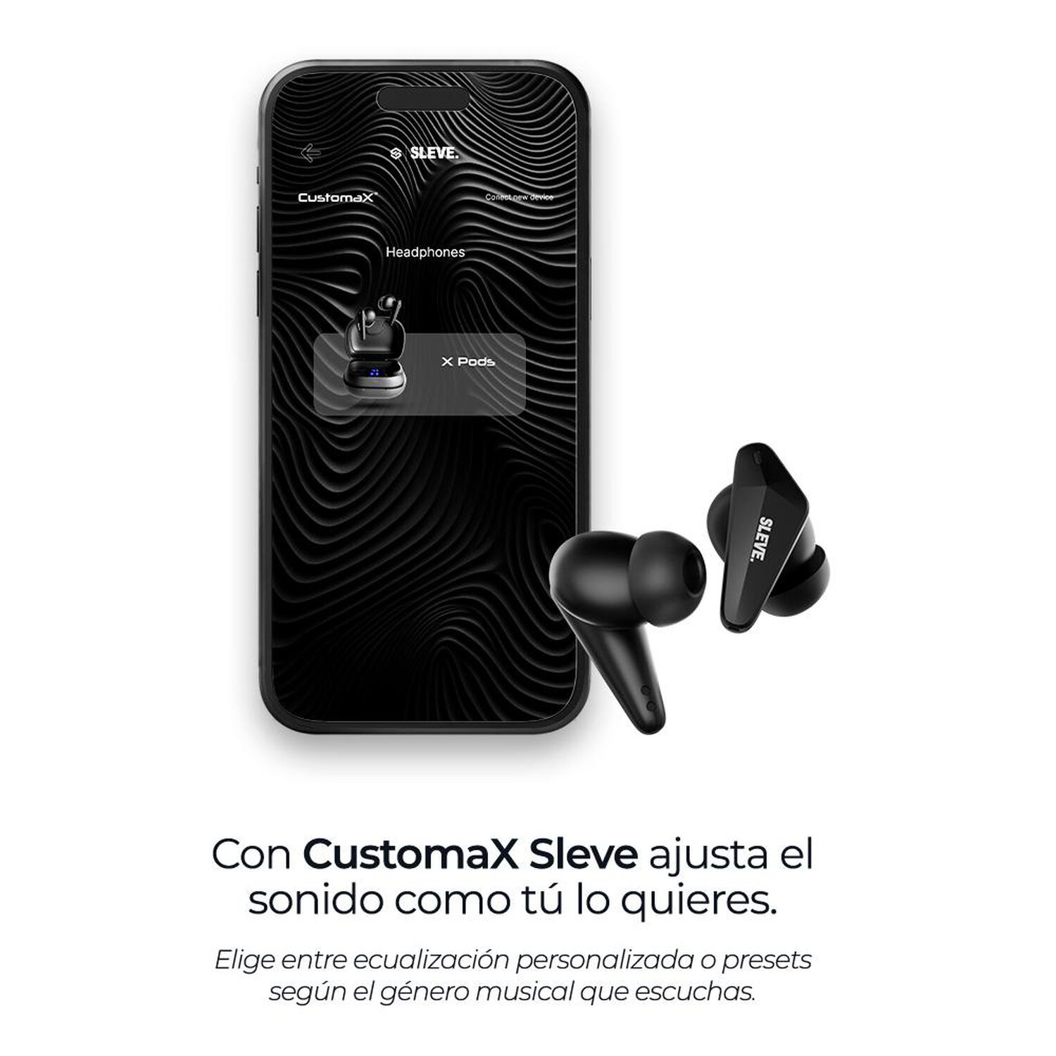 Aud&iacute;fonos Sleve X Pods 2Gen Black image number 5.0