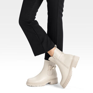 Botin Casual Mujer Eco Cuero Con Felpa Comodo Weide Zs60