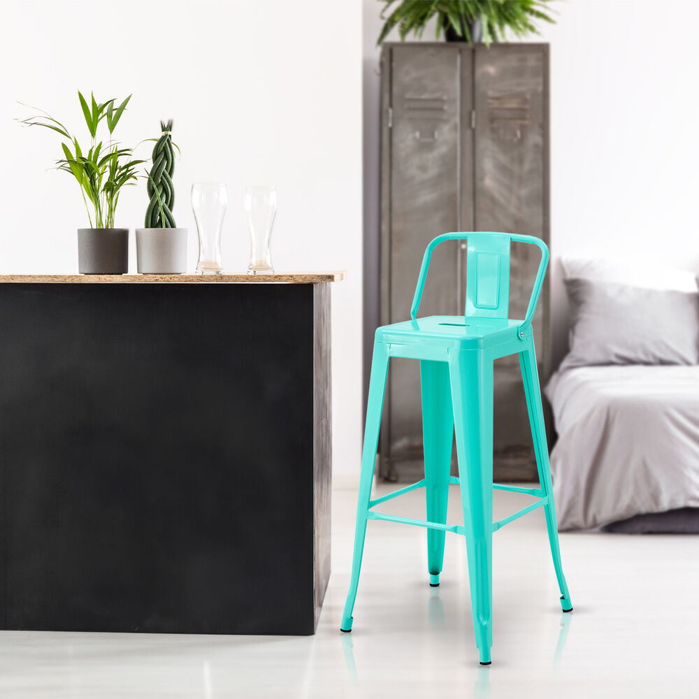 Pack De 4 Silla Alta Metal Menta image number 1.0