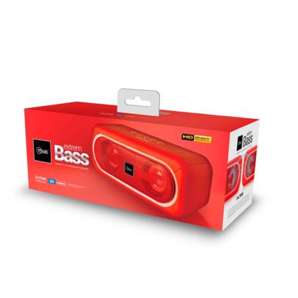 Parlante Bluetooth Mlab Extrem Bass Tws 8908 Red Color Rojo image number 4.0