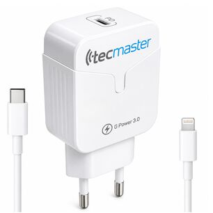 Cargador Para Iphone De Carga R&aacute;pida Con Cable Lightning Sec