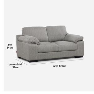 Sofá Rosen Sofa 2,5 Cpos Bolonia Gris / 2,5 Cuerpos
