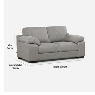 Sof&aacute; Rosen Sofa 2,5 Cpos Bolonia Gris / 2,5 Cuerpos