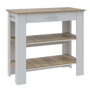 Isla De Cocina 101x93x50 Cm Fm-008b Blanco