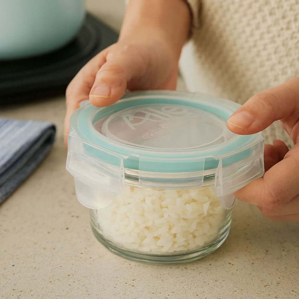 Set 6 Contenedores Hermeticos Allegra Vidrio 165ml Redondo image number 1.0