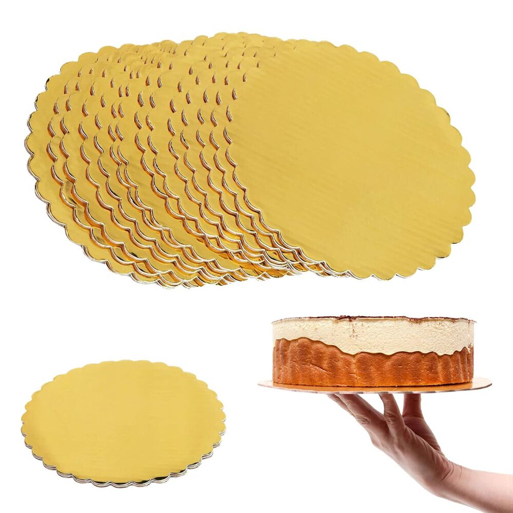 Base Tortas Redondo 24 Cm 6 Unidades Dorado image number 3.0