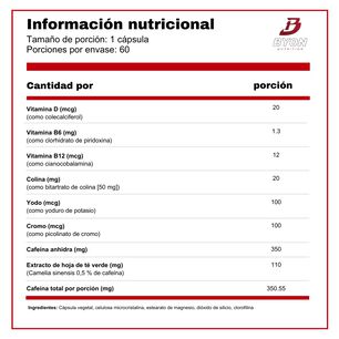 Lipo 6 Black Intense 60 C&aacute;psulas