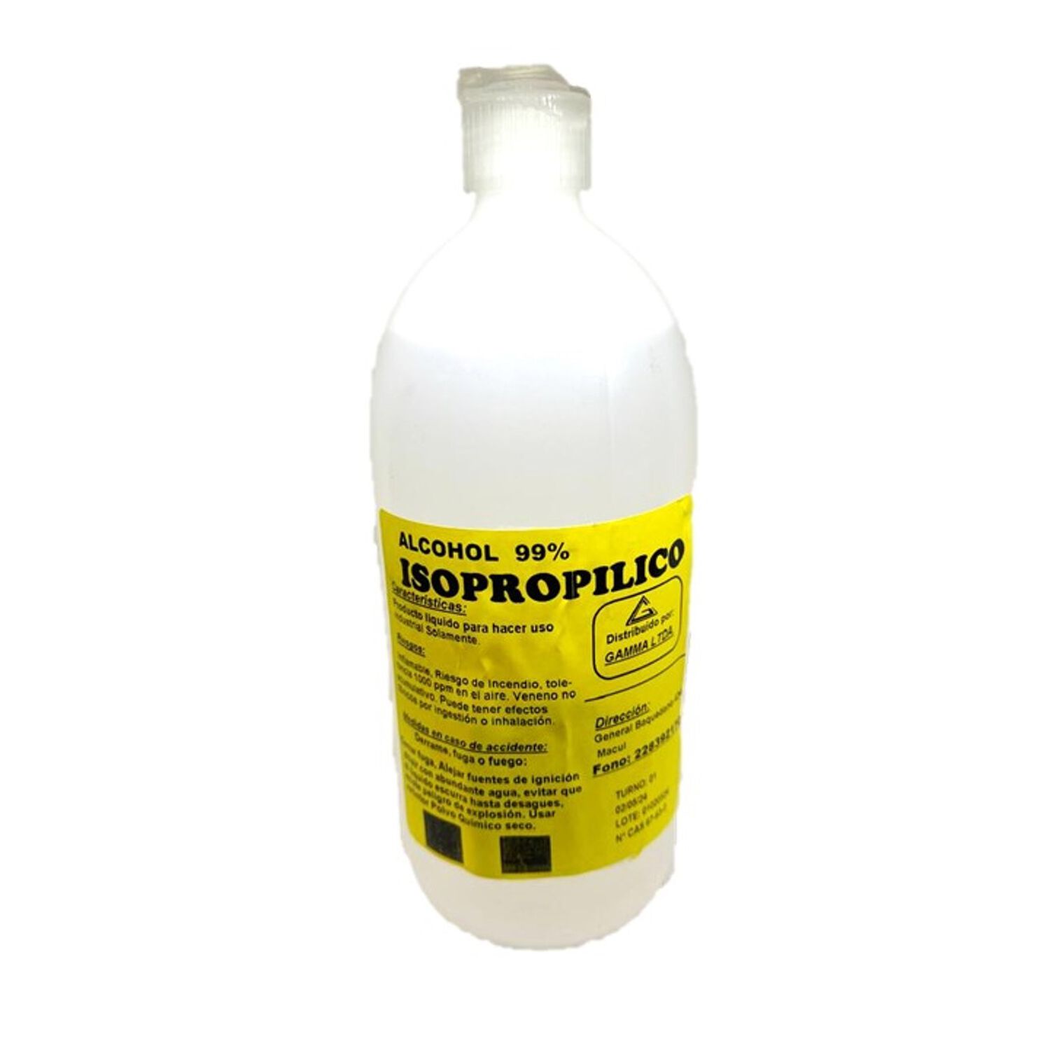 Alcohol Isoprop&iacute;lico 98,9% 1 L image number 0.0