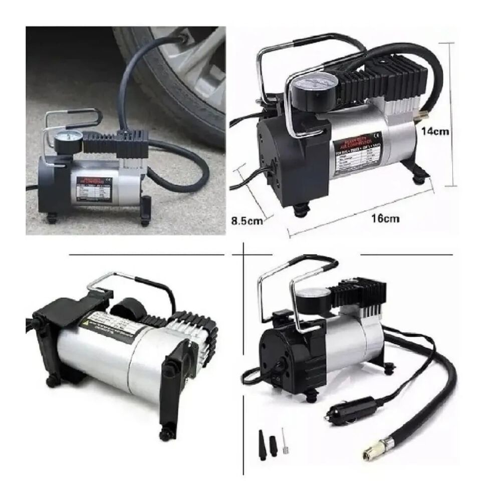 Compresor Autom&oacute;vil Moto 12v 120 Psi 35 L/ Min. C128 Negro image number 0.0
