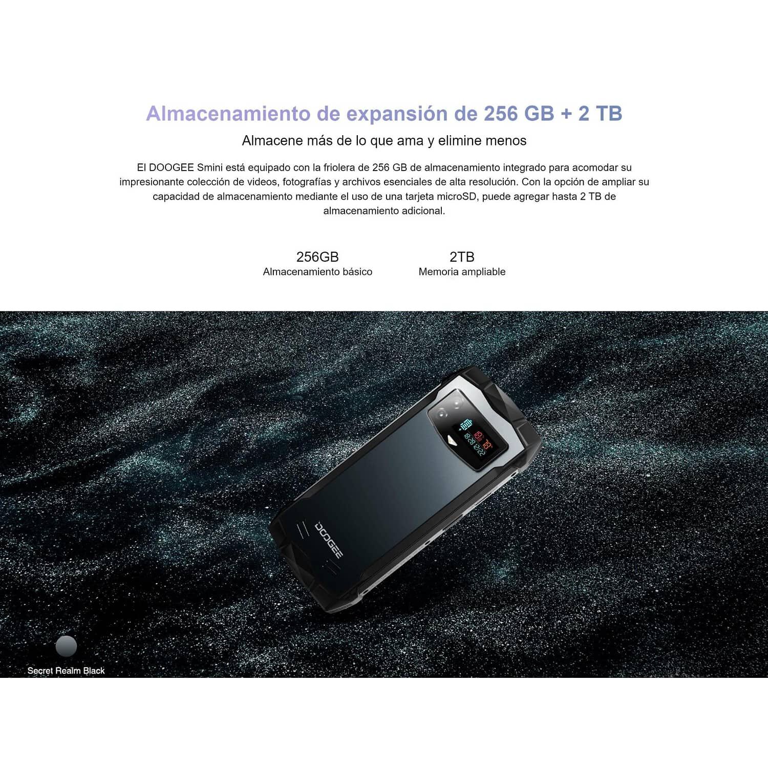 Celular Rugged Doogee Smini Resistente A Golpes, Polvo, Humedad Y Agua / Graba Videos En 2k, Nfc, Pantalla Trasera, Peque&ntilde;o, Radio Fm image number 6.0