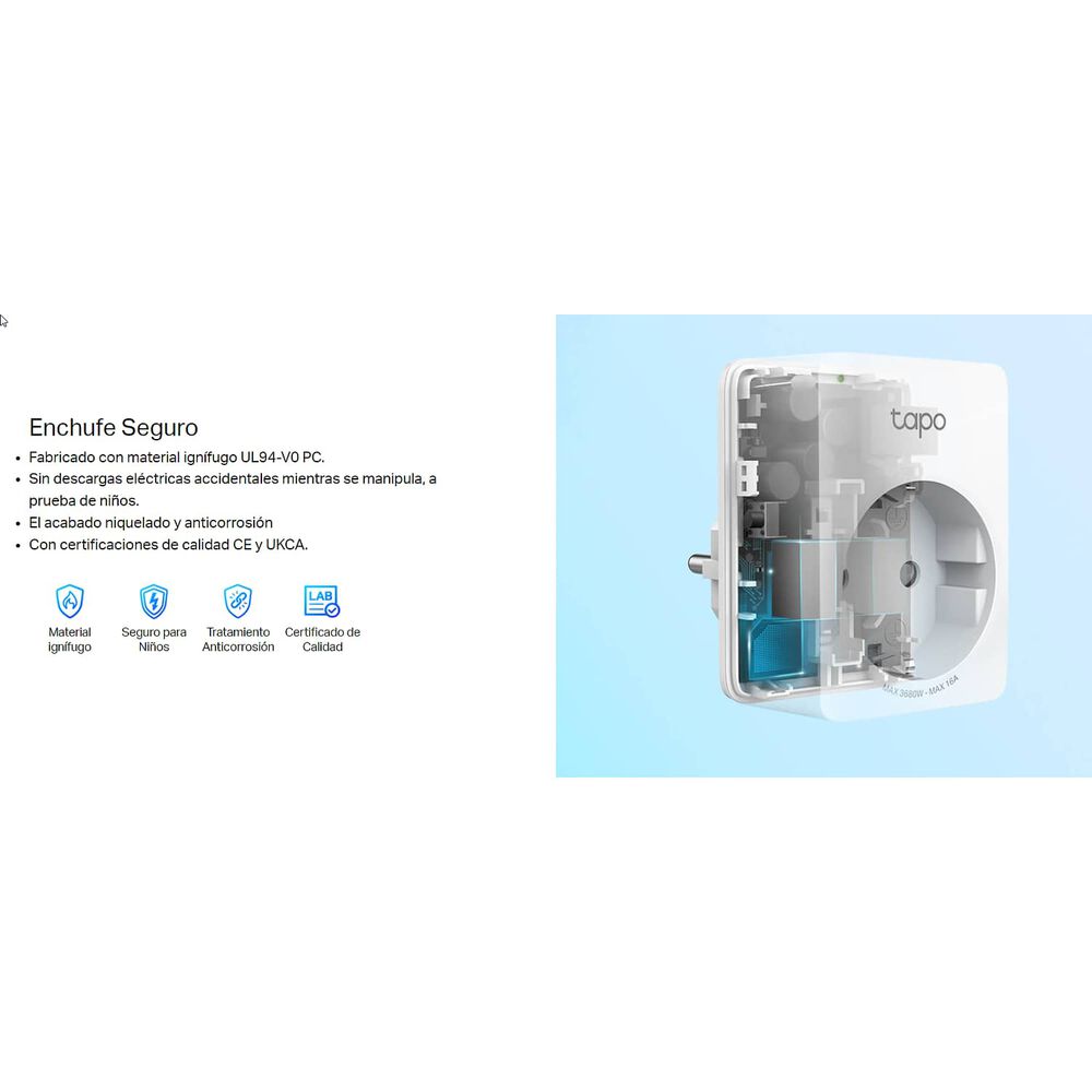 Enchufe Wifi Smart Home Tp-link Tapo P110 Alexa / Google image number 4.0
