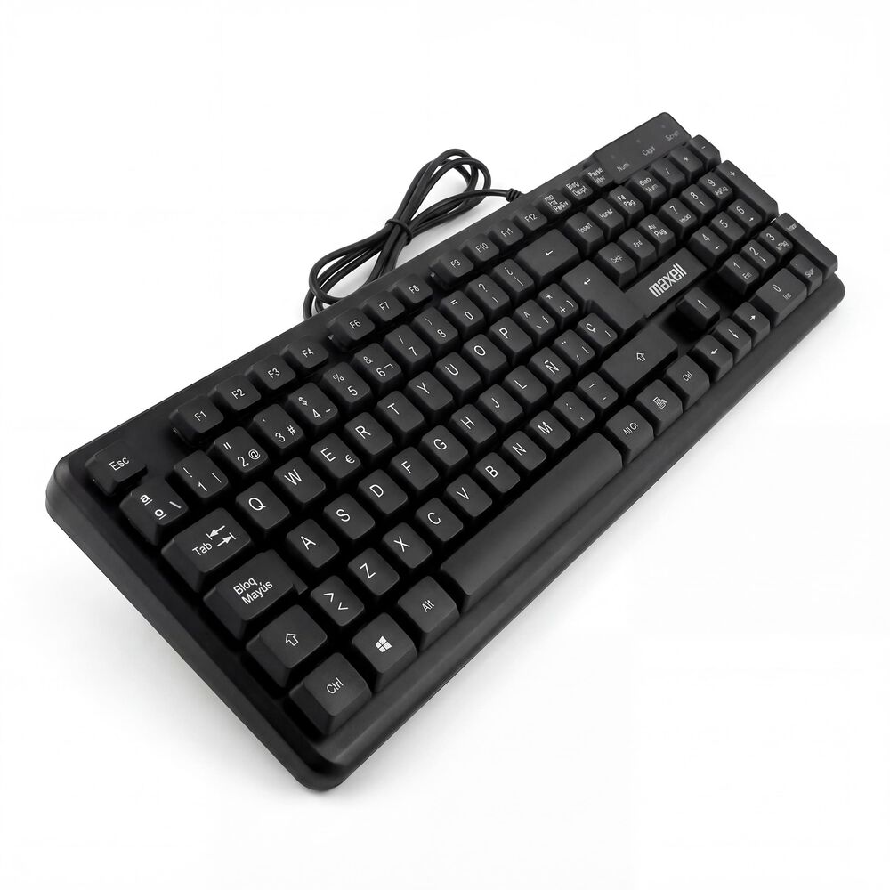 Teclado B&aacute;sico Maxell Kb-80 Conector Usb Negro image number 4.0