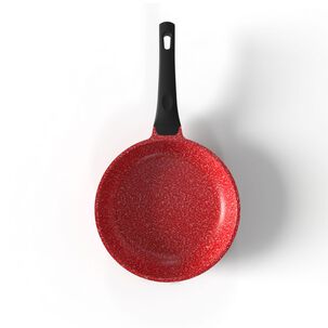Sarten 24cm De Aluminio Fundido Rojo Bohlier Antiadherente