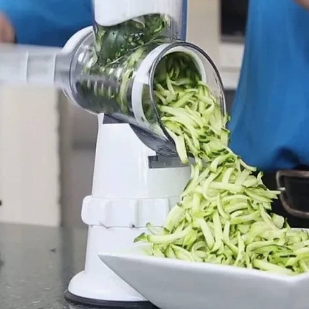 Rallador Manual Multifuncional 3 En 1 Color Blanco image number 2.0