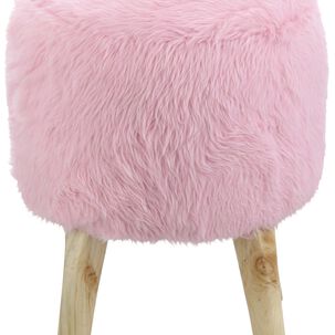 Pouf Bird Rosado Piel Sint&eacute;tica 35x35x45 Cm M&aacute;xima Design