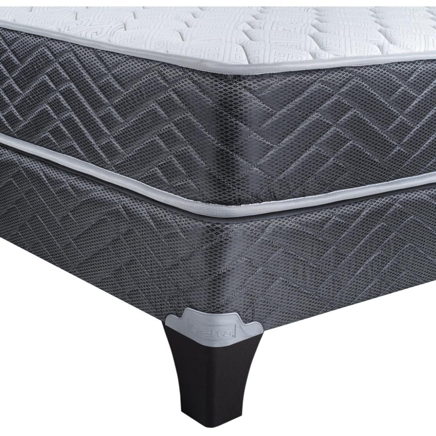 Cama Europea Celta New Mega / 2 Plazas / Base Dividida + Set De Maderas image number 1.0